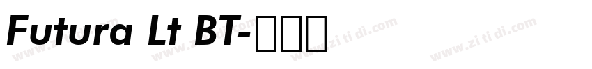Futura Lt BT字体转换